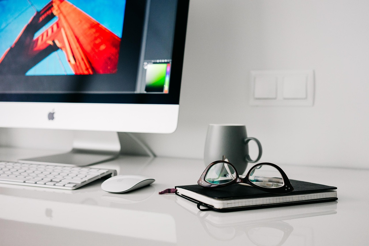 Minimalist home office with iMac